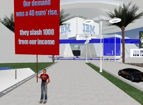 Avatar-Based Workers Unite? Labor Union Protest Against IBM To Enter Second Life